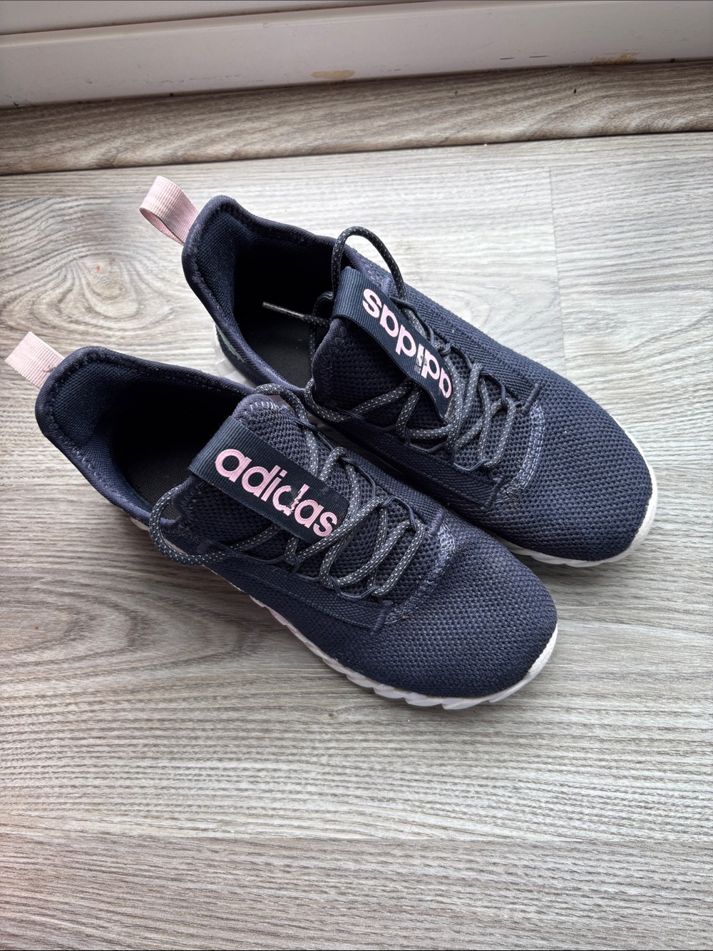 adidas Kids' Kaptir Sneakers - Navy / Pink - Picture 8 of 16